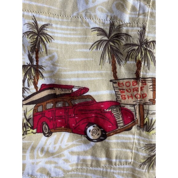 90's High Surf Men's Retro Button-Down Cotton Surf Shirt Size XL - Picture 3 of 7